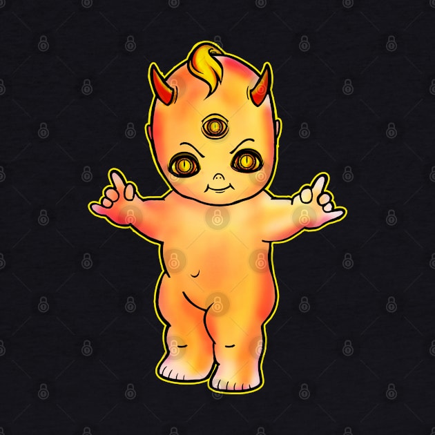 Kewpie Demon Baby Doll by heathengirl64